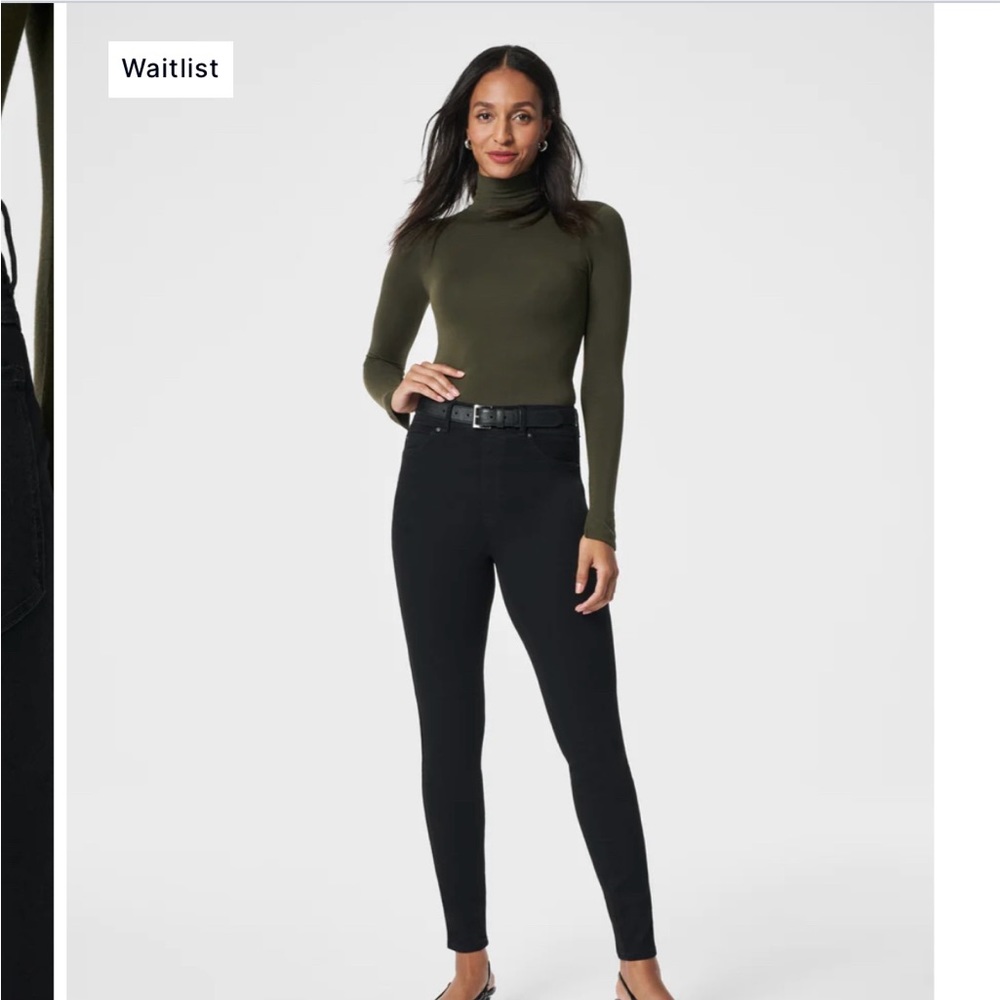 NWT! SPANX Black Skinny Petite Jeans